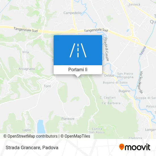 Mappa Strada Grancare