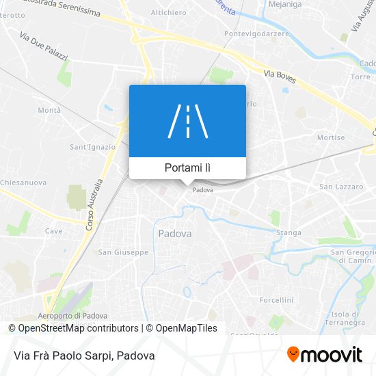 Mappa Via Frà Paolo Sarpi