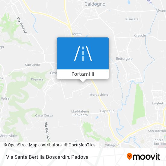 Mappa Via Santa Bertilla Boscardin