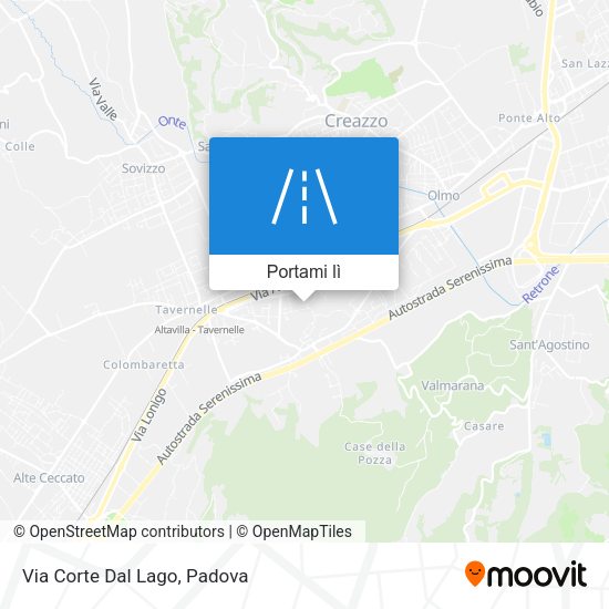 Mappa Via Corte Dal Lago