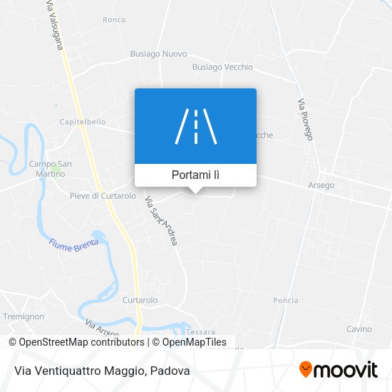 Mappa Via Ventiquattro Maggio