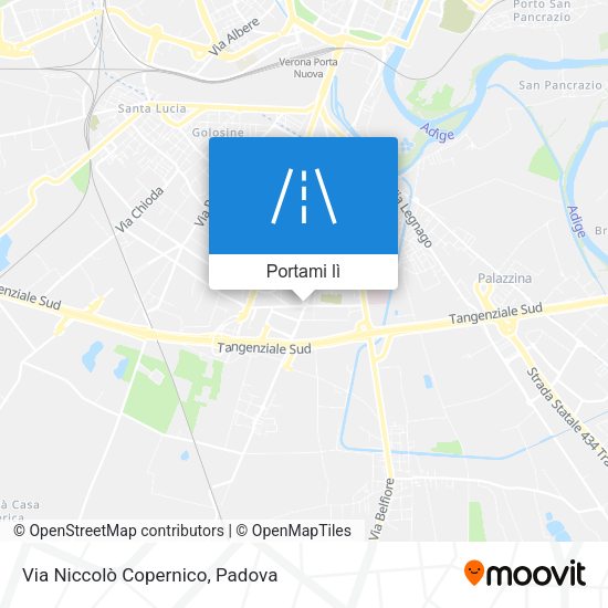 Mappa Via Niccolò Copernico