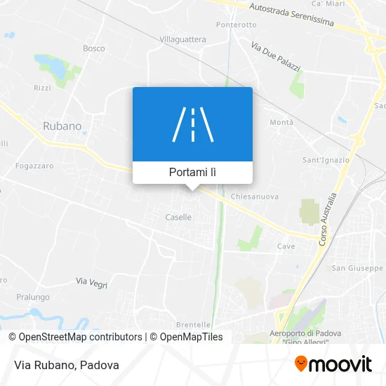 Mappa Via Rubano