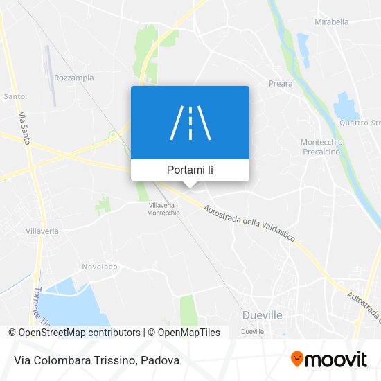 Mappa Via Colombara Trissino