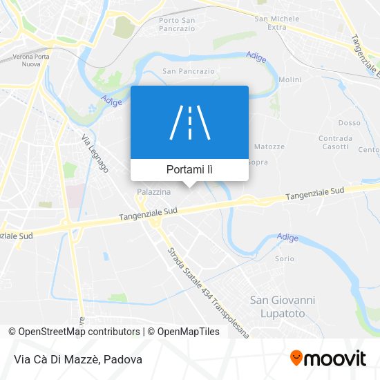 Mappa Via Cà Di Mazzè
