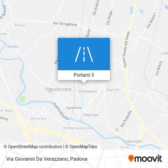 Mappa Via Giovanni Da Verazzano