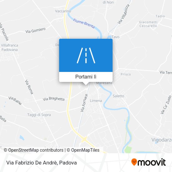 Mappa Via Fabrizio De Andrè
