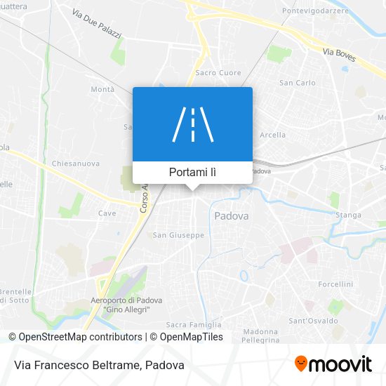 Mappa Via Francesco Beltrame