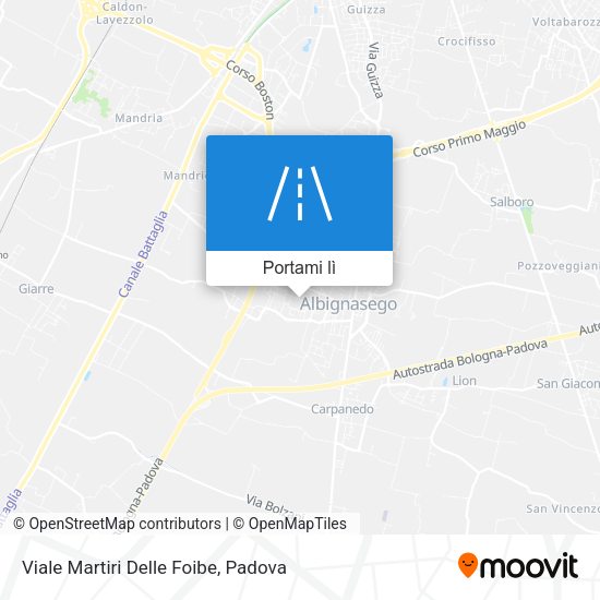 Mappa Viale Martiri Delle Foibe
