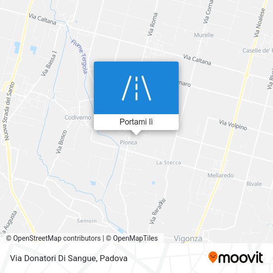 Mappa Via Donatori Di Sangue