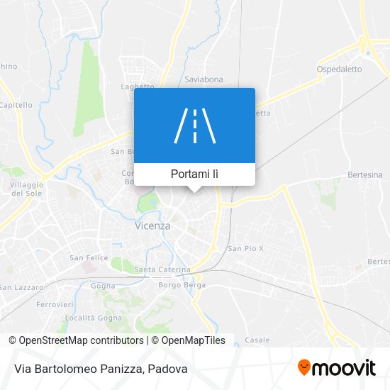 Mappa Via Bartolomeo Panizza