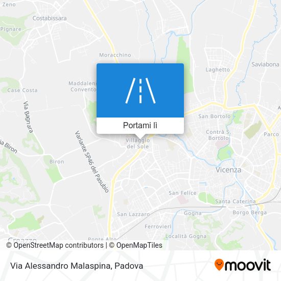 Mappa Via Alessandro Malaspina