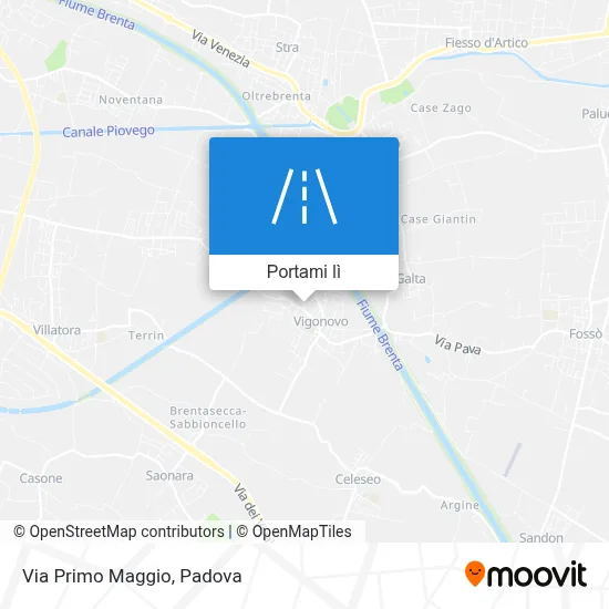 Mappa Via Primo Maggio