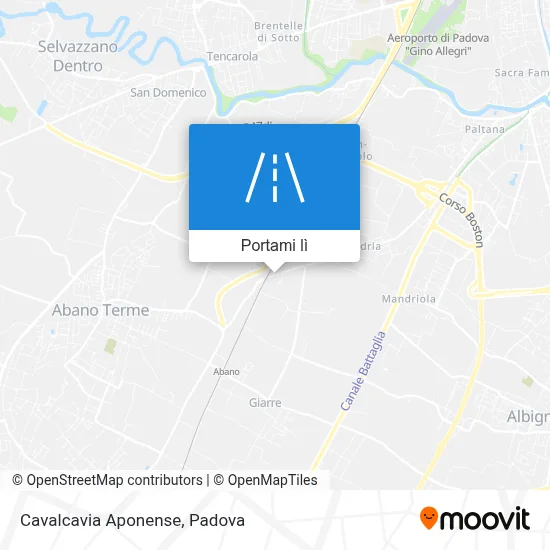 Mappa Cavalcavia Aponense
