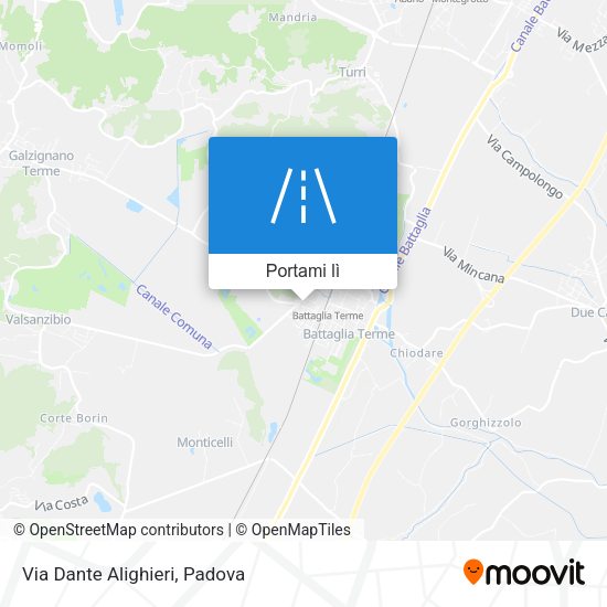 Mappa Via Dante Alighieri