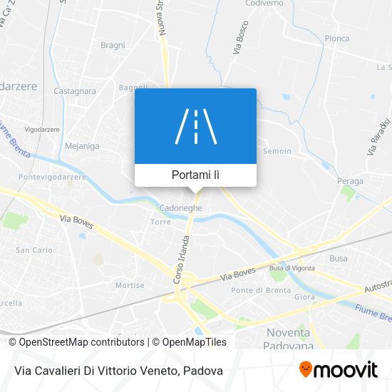 Mappa Via Cavalieri Di Vittorio Veneto