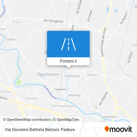 Mappa Via Giovanni Battista Belzoni