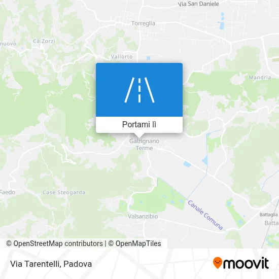 Mappa Via Tarentelli