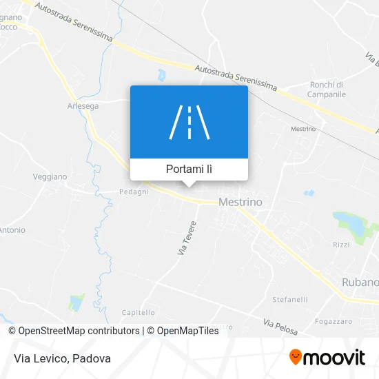 Mappa Via Levico