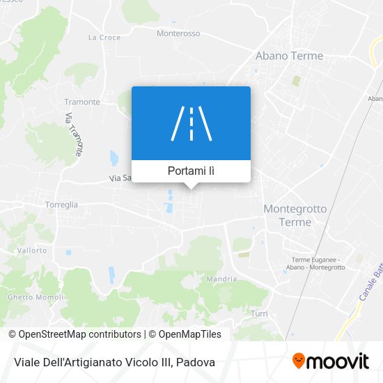 Mappa Viale Dell'Artigianato Vicolo III