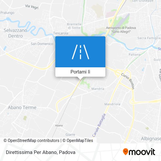 Mappa Direttissima Per Abano