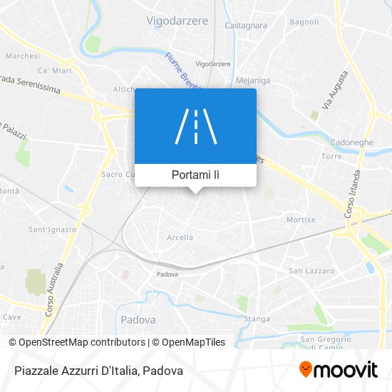 Mappa Piazzale Azzurri D'Italia