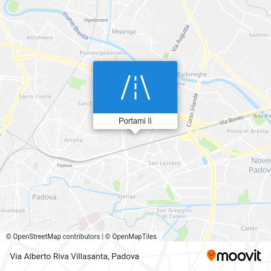 Mappa Via Alberto Riva Villasanta