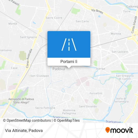 Mappa Via Altinate