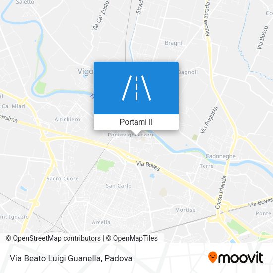 Mappa Via Beato Luigi Guanella