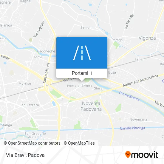 Mappa Via Bravi