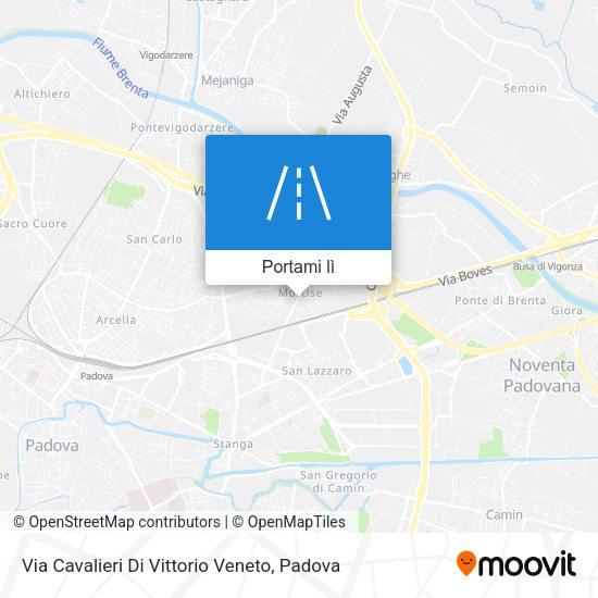 Mappa Via Cavalieri Di Vittorio Veneto