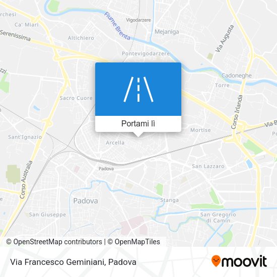 Mappa Via Francesco Geminiani