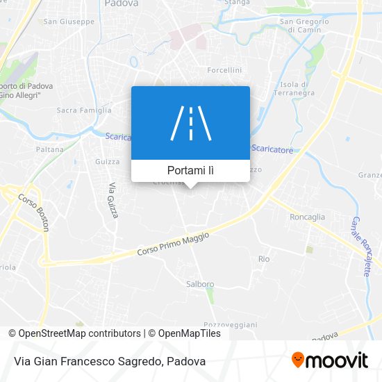 Mappa Via Gian Francesco Sagredo