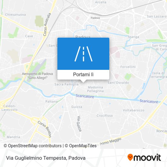 Mappa Via Guglielmino Tempesta