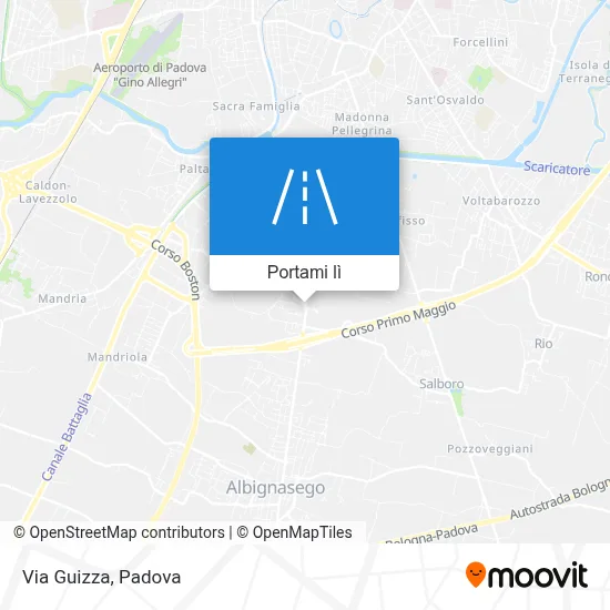 Mappa Via Guizza