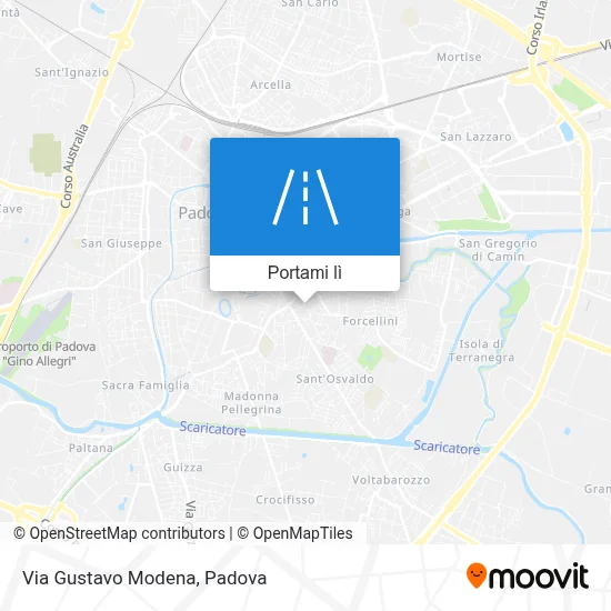 Mappa Via Gustavo Modena