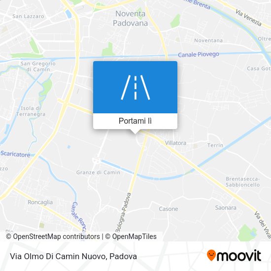 Mappa Via Olmo Di Camin Nuovo
