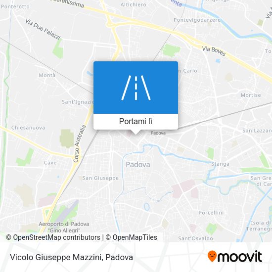 Mappa Vicolo Giuseppe Mazzini