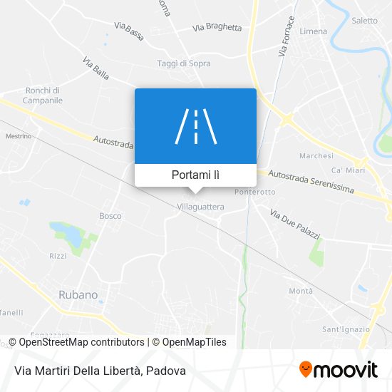 Mappa Via Martiri Della Libertà