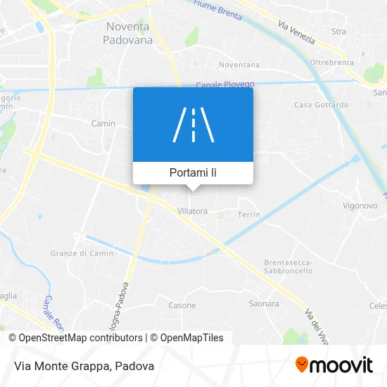 Mappa Via Monte Grappa