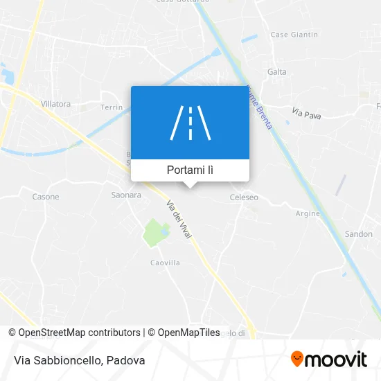 Mappa Via Sabbioncello