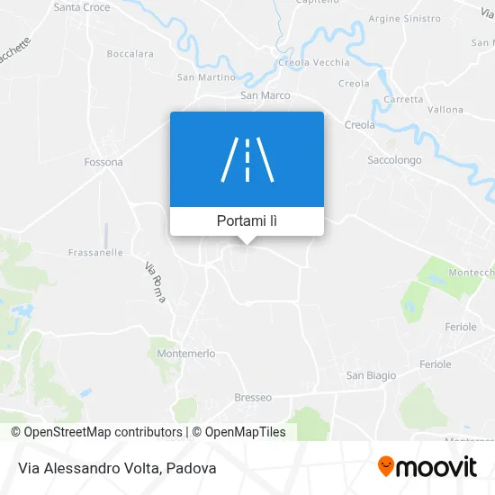 Mappa Via Alessandro Volta