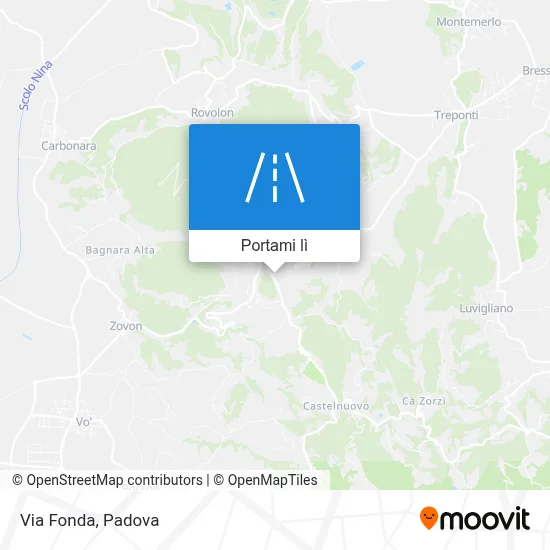 Mappa Via Fonda
