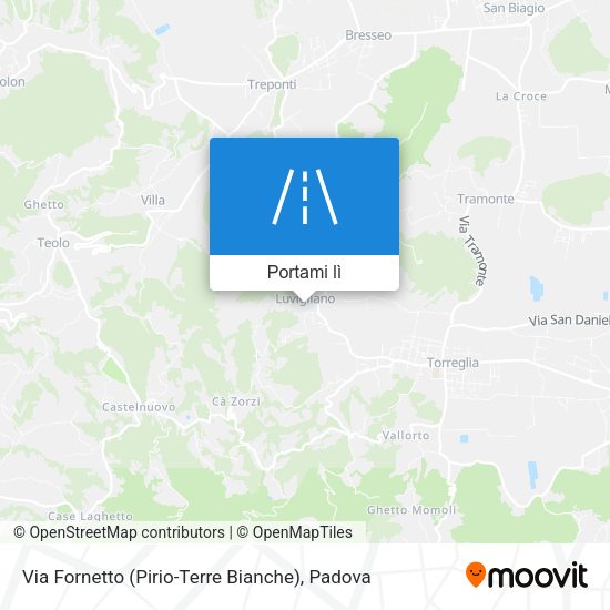 Mappa Via Fornetto (Pirio-Terre Bianche)