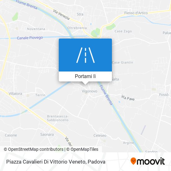 Mappa Piazza Cavalieri Di Vittorio Veneto
