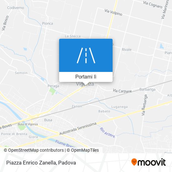 Mappa Piazza Enrico Zanella