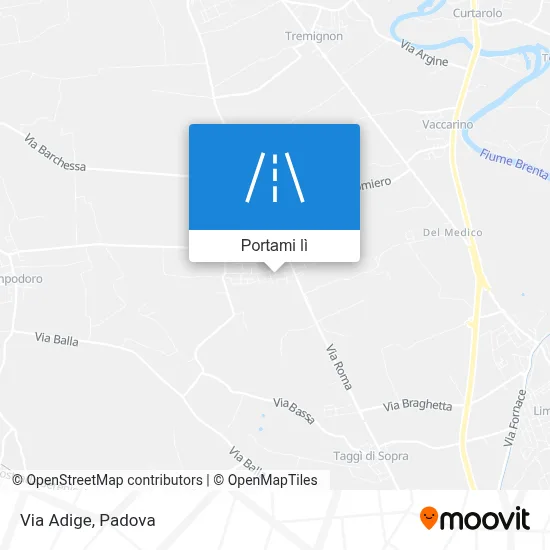 Mappa Via Adige