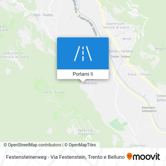 Mappa Festensteinerweg - Via Festenstein