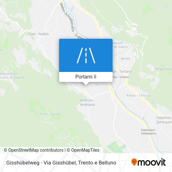Mappa Gisshübelweg - Via Gisshübel