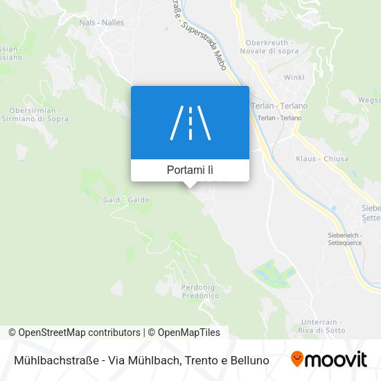 Mappa Mühlbachstraße - Via Mühlbach